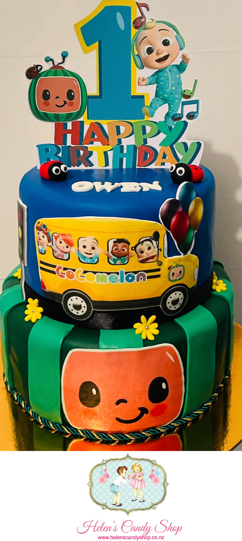 Cocomelon Themed Celebration Cakes
