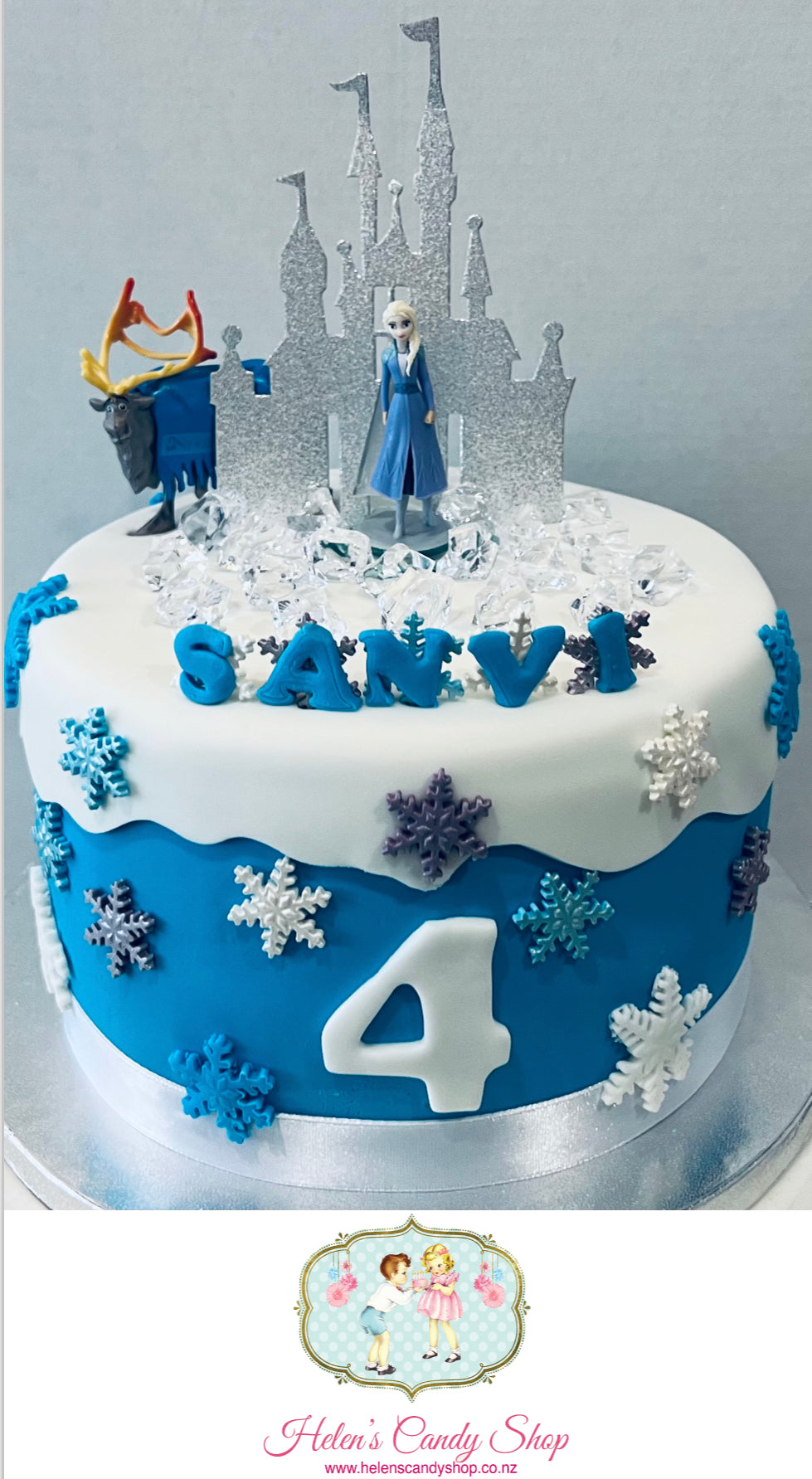 Princess, Barbie & Frozen Themed Celebration Cake