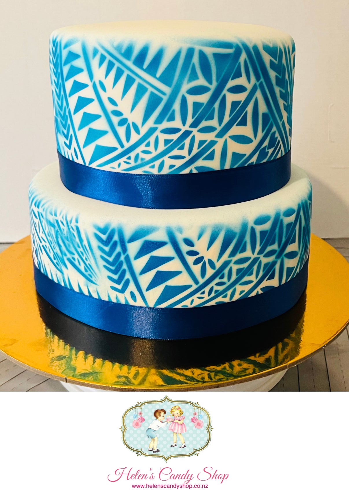 Polynesian Themed Celebration Cake