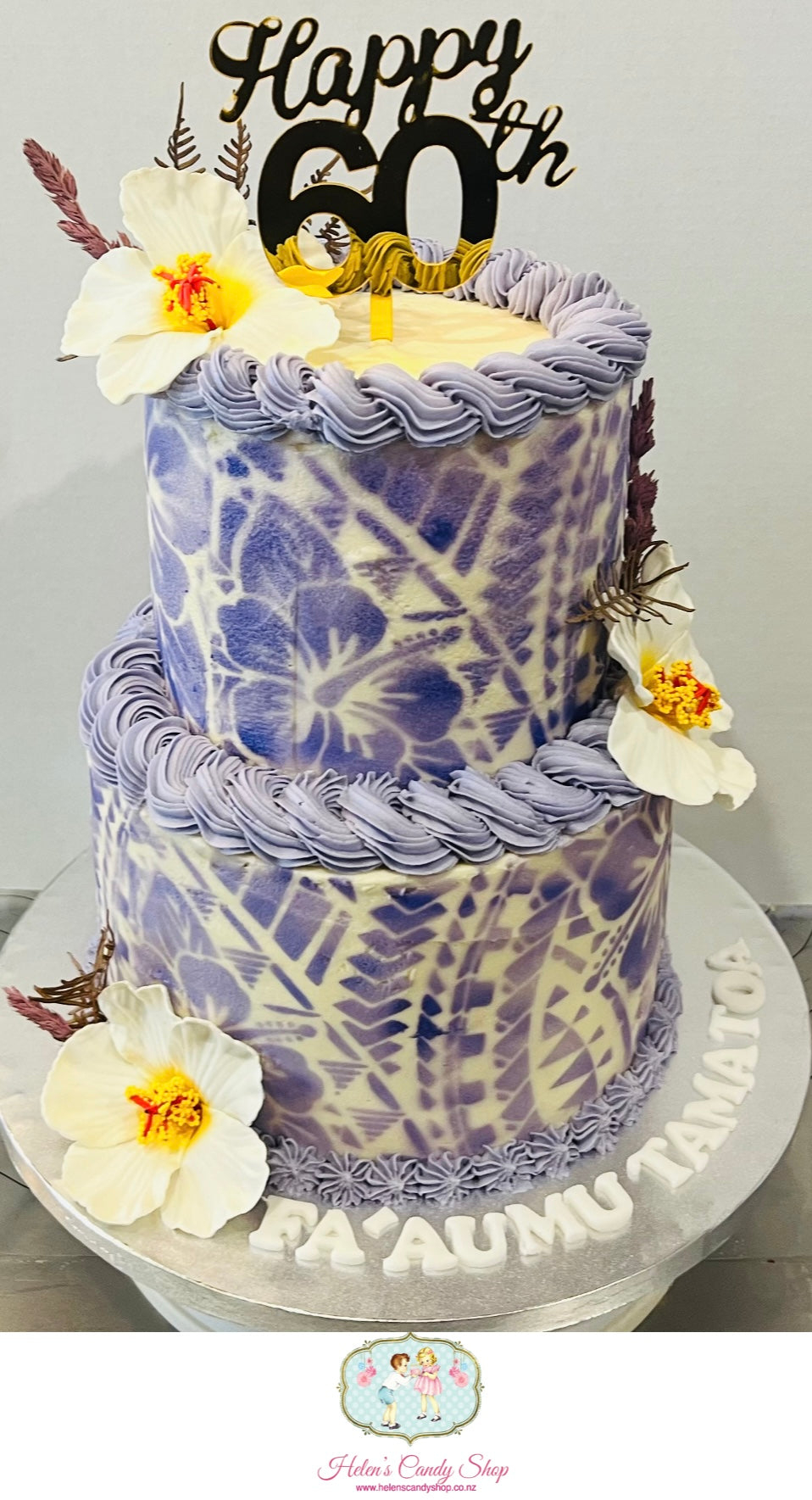 Polynesian Themed Celebration Cake