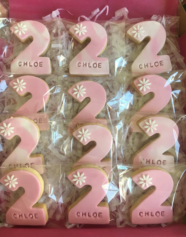 Customised Vanilla Sugar Cookies Individually Wrapped