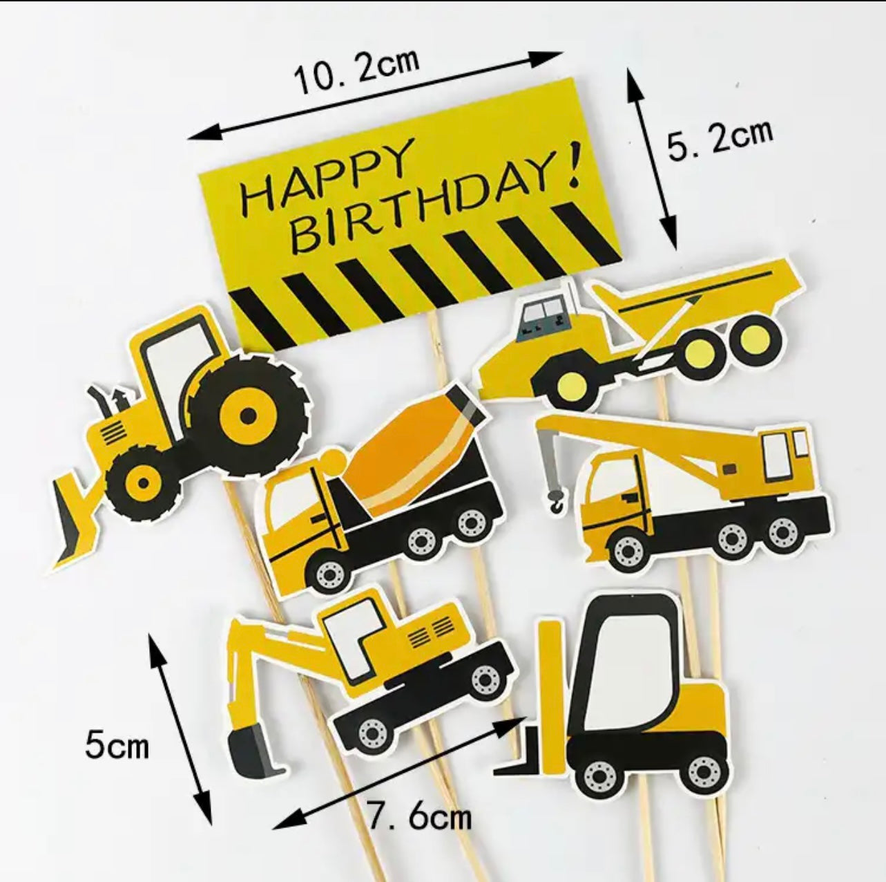 Construction, Basketball & Sport Cake Toppers