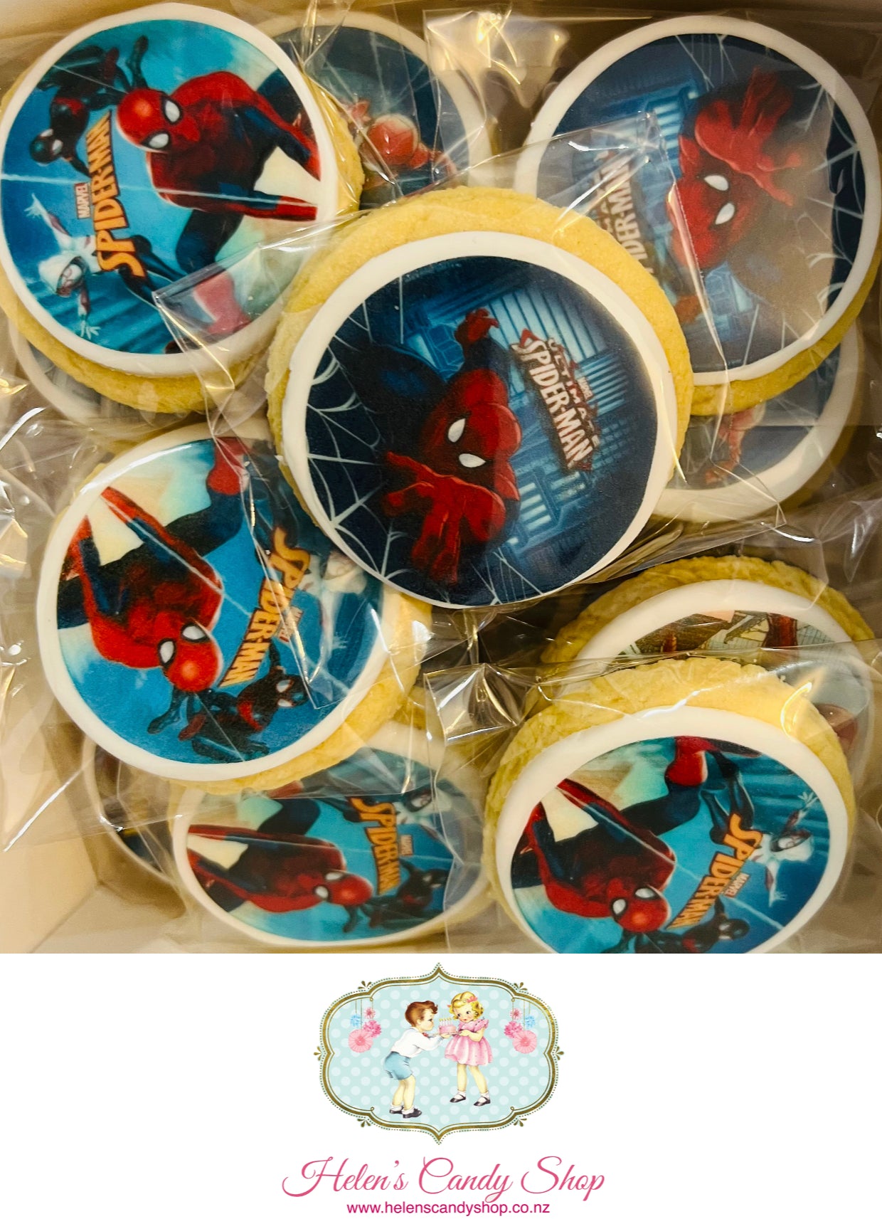 Customised Vanilla Sugar Cookies Individually Wrapped