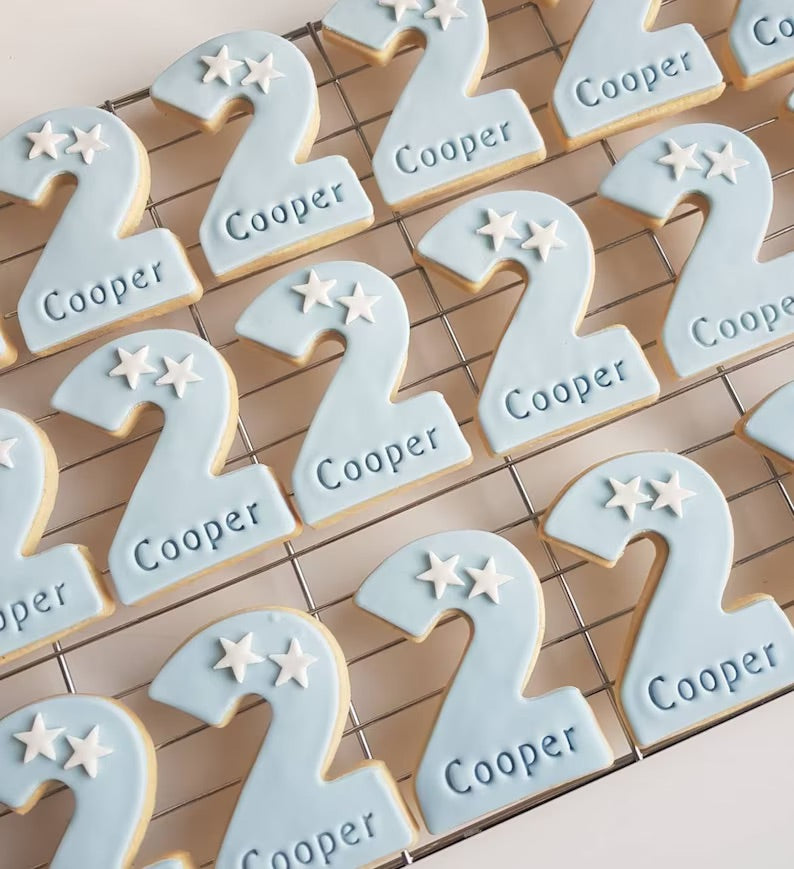 Customised Vanilla Sugar Cookies Individually Wrapped