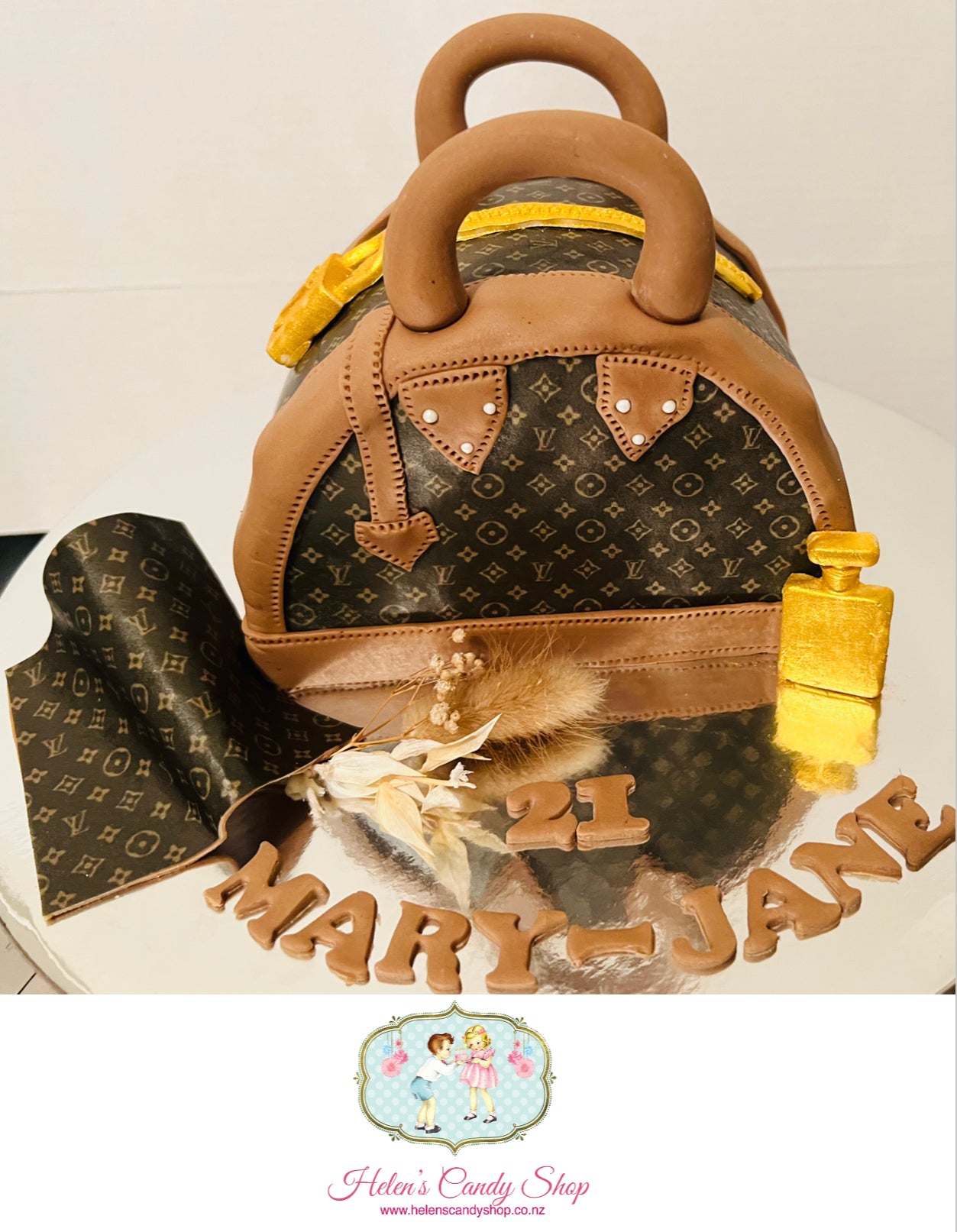 Make-up, Handbag, Crown & Book Celebration Cake