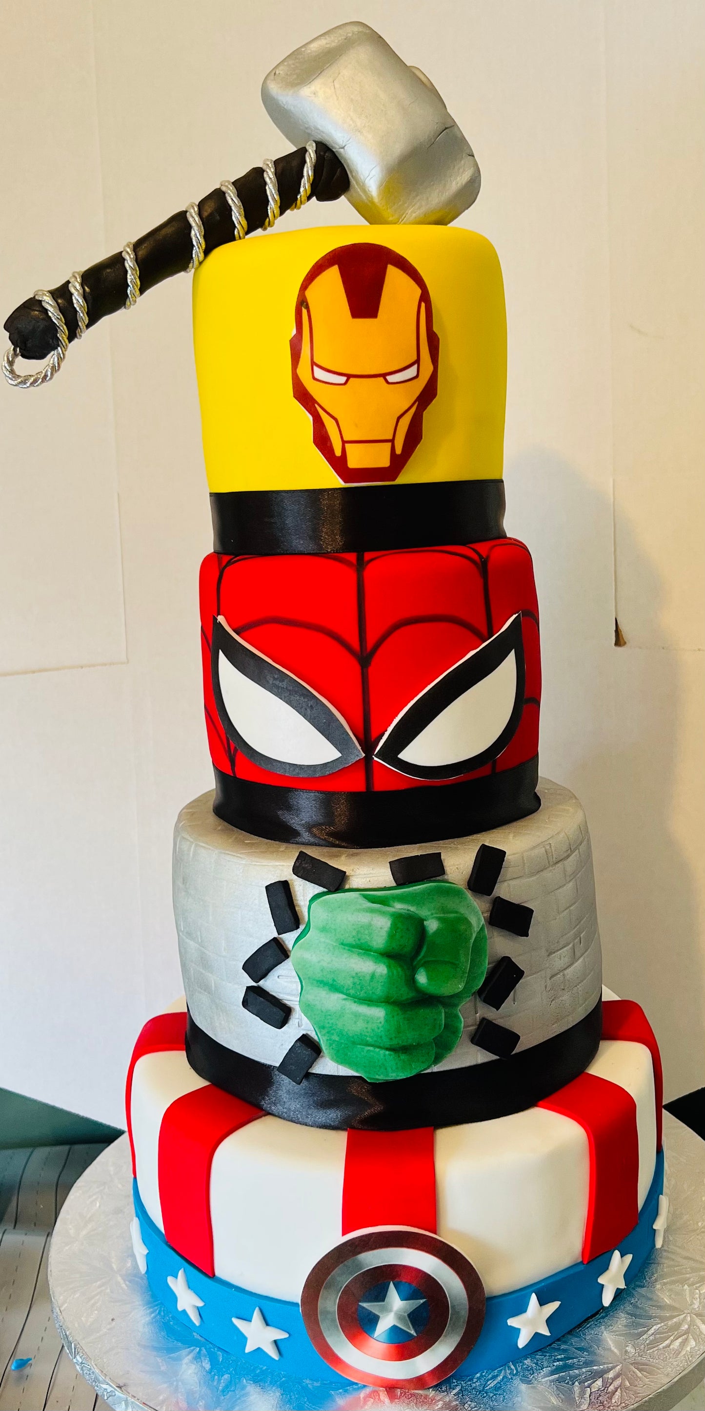 Super Hero & Outer Space Cake