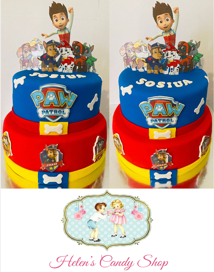 Paw Patrol Themed Celebration Cake