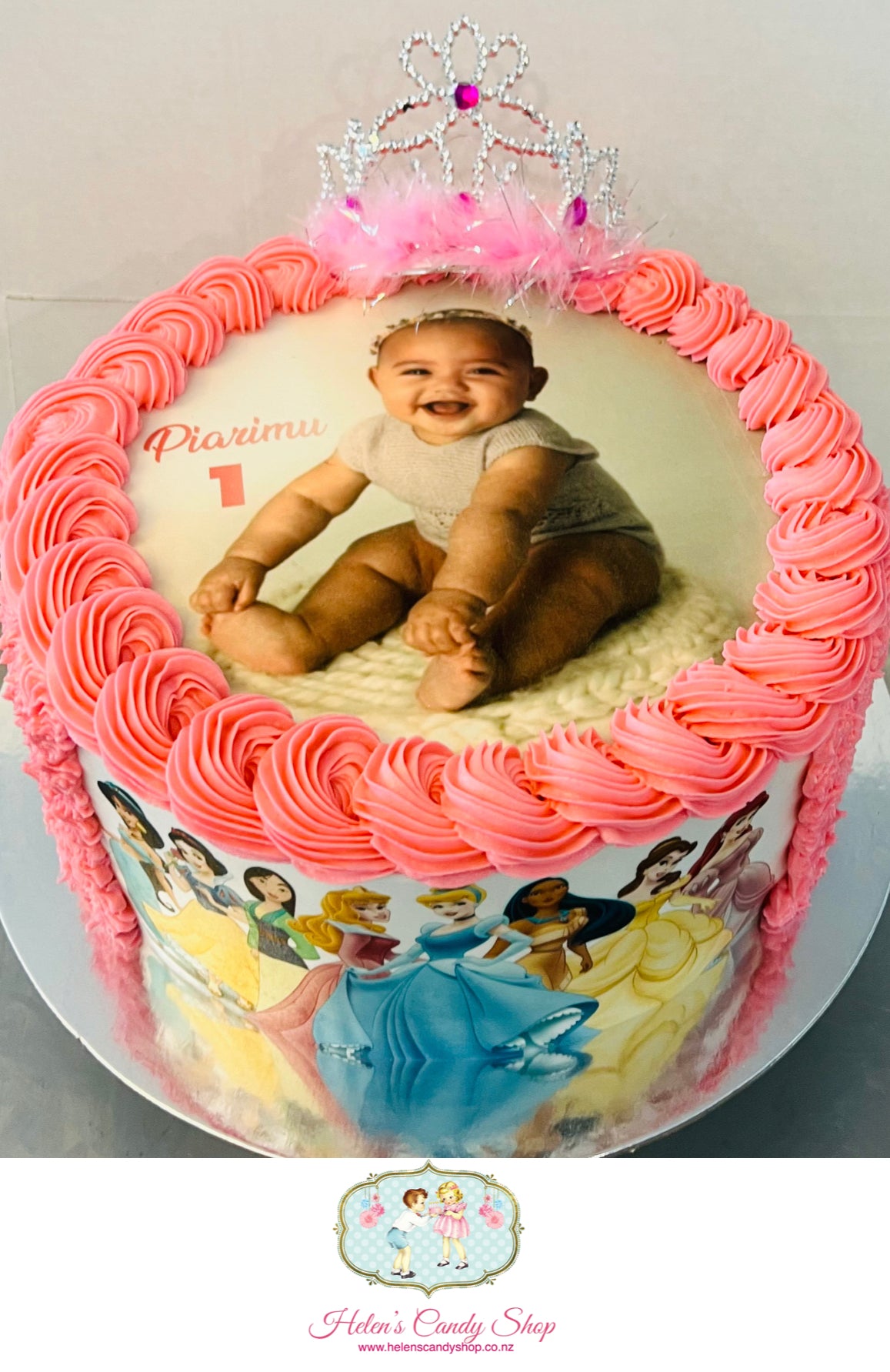 Princess, Barbie & Frozen Themed Celebration Cake