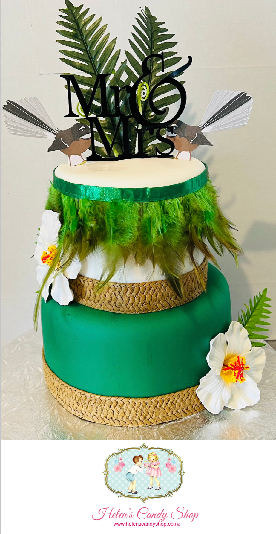Polynesian Themed Celebration Cake
