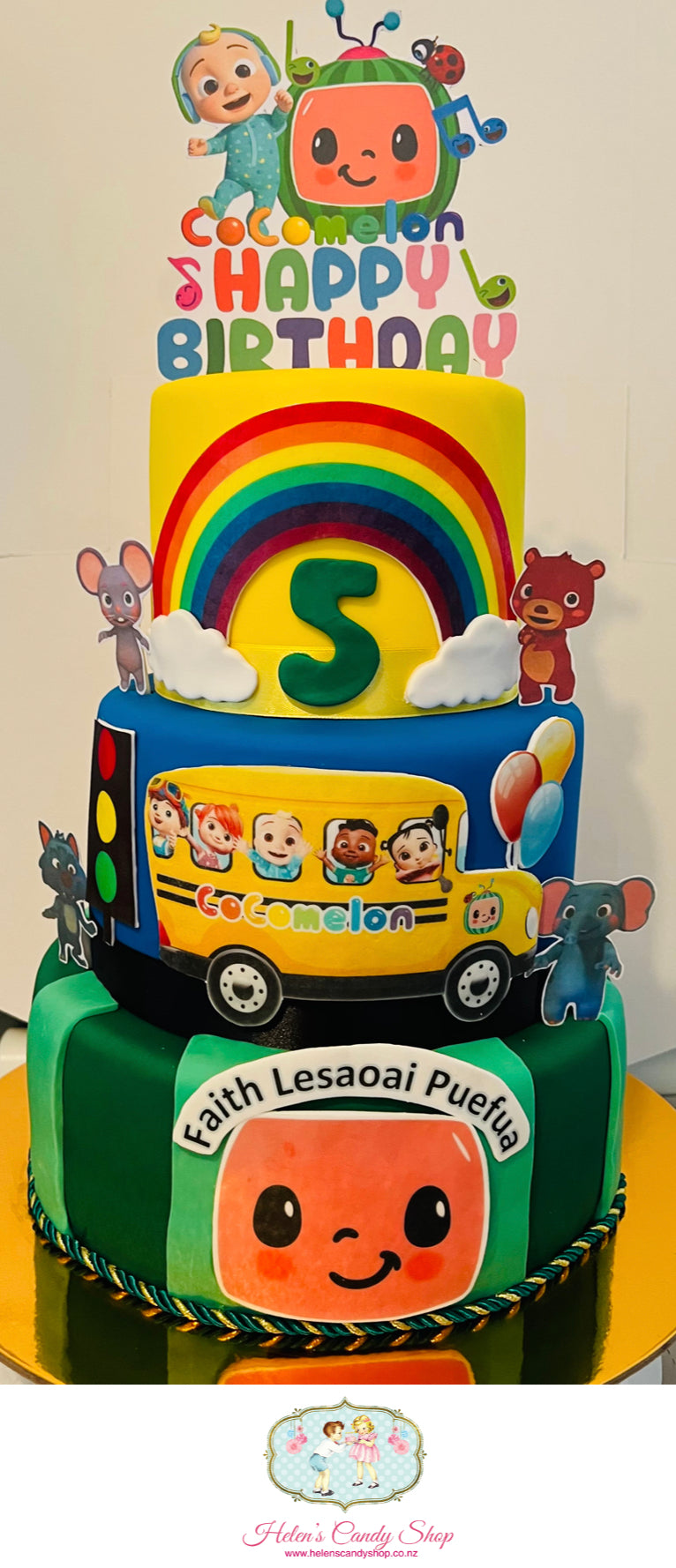 Cocomelon Themed Celebration Cakes
