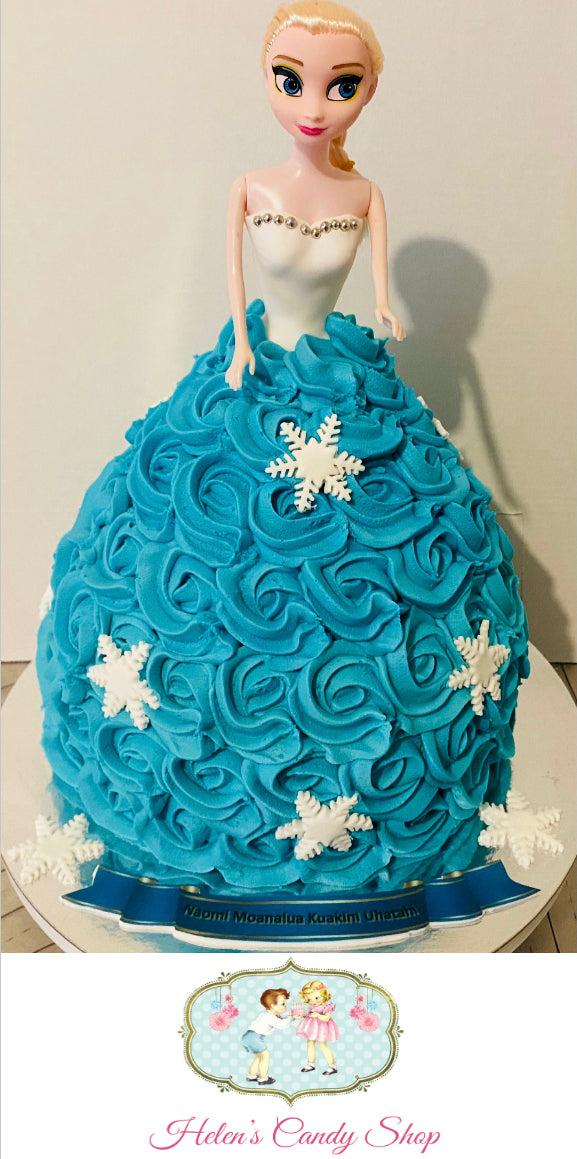 Princess, Barbie & Frozen Themed Celebration Cake