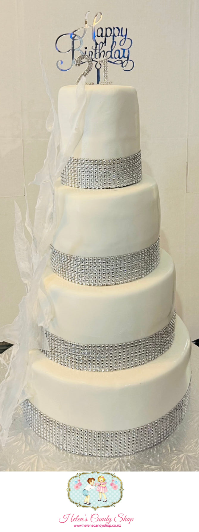 Make-up, Handbag, Crown & Book Celebration Cake