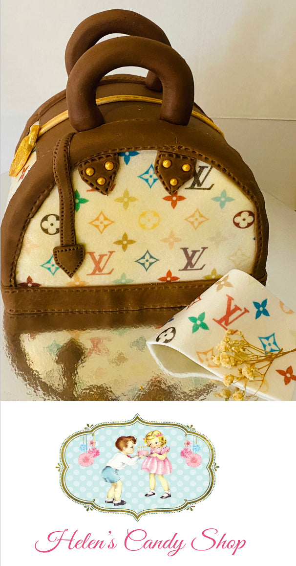 How to make a 3D Louis Vuitton Bag Cake