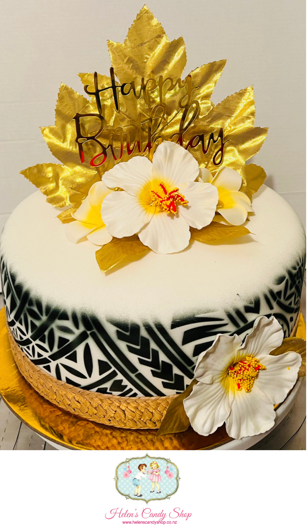 Polynesian Themed Celebration Cake