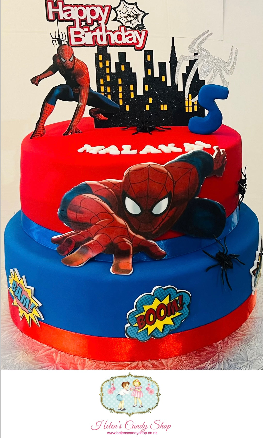 Spider-Man Themed Celebration Cake