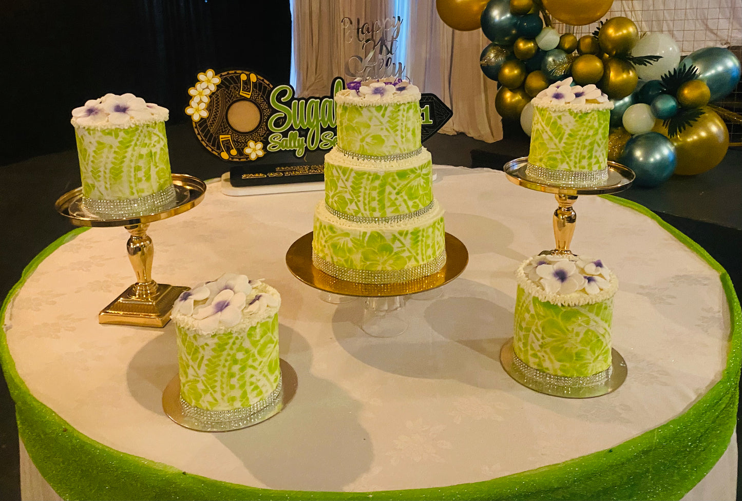 Polynesian Themed Celebration Cake