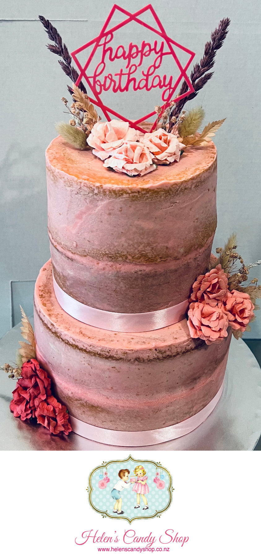 Polynesian Themed Celebration Cake