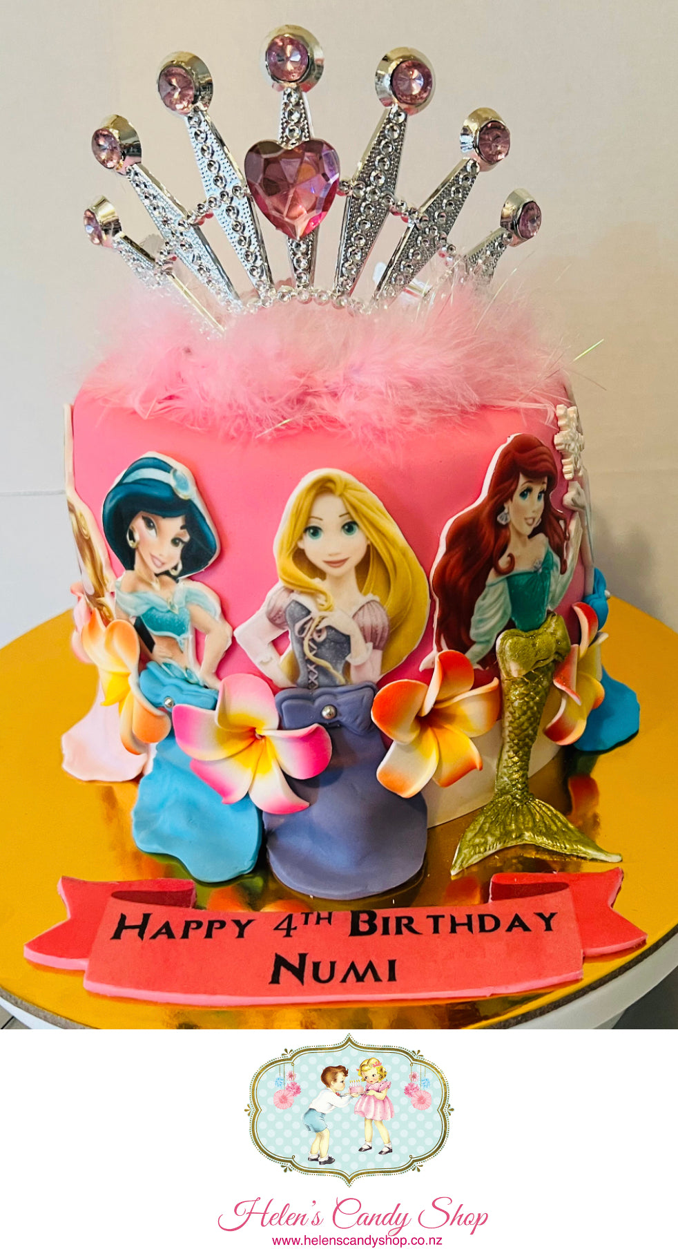 Princess, Barbie & Frozen Themed Celebration Cake