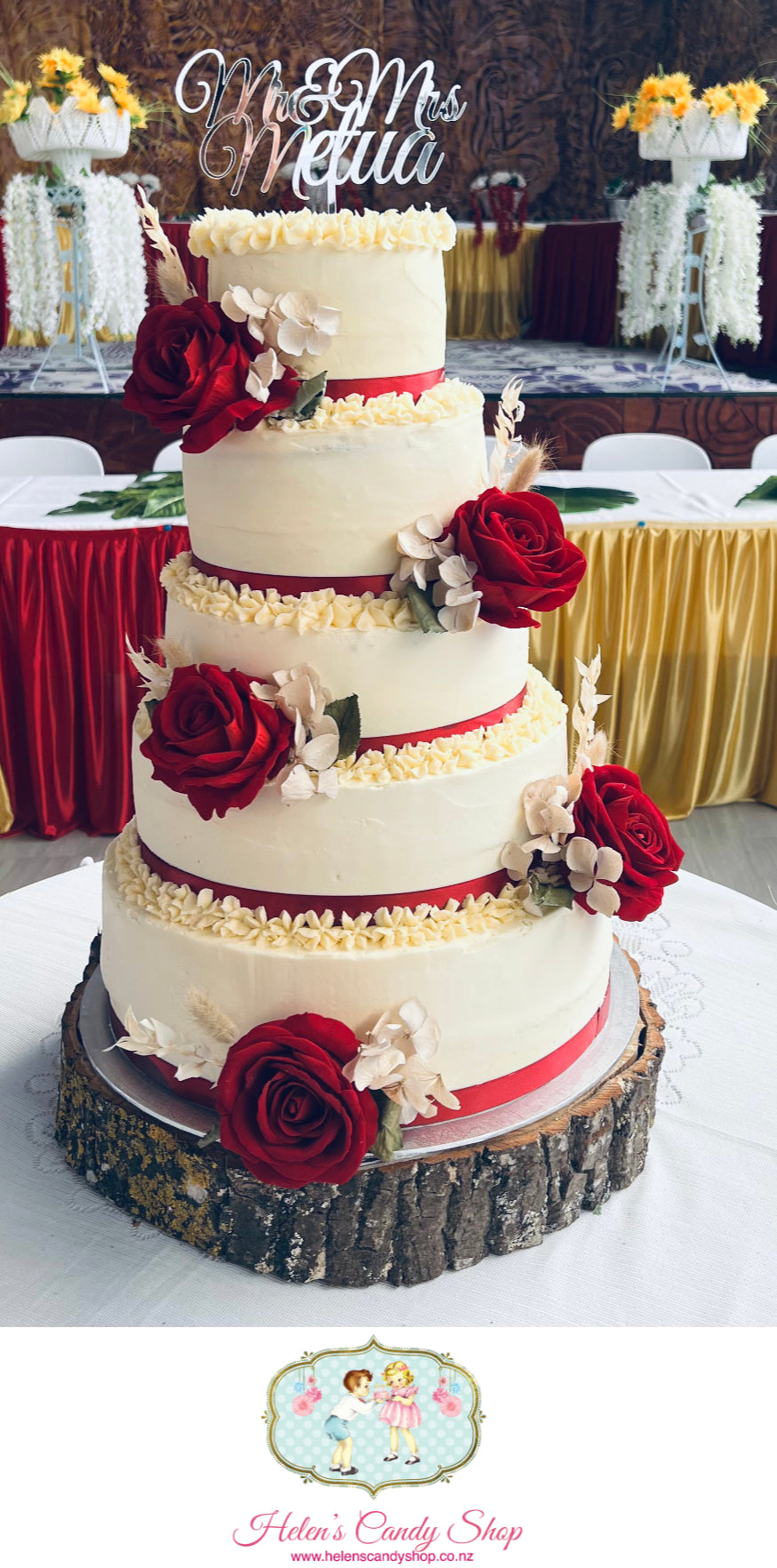 Polynesian Themed Celebration Cake