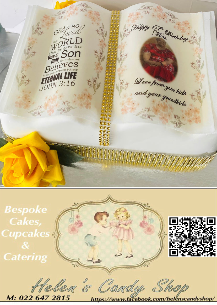 Make-up, Handbag, Crown & Book Celebration Cake
