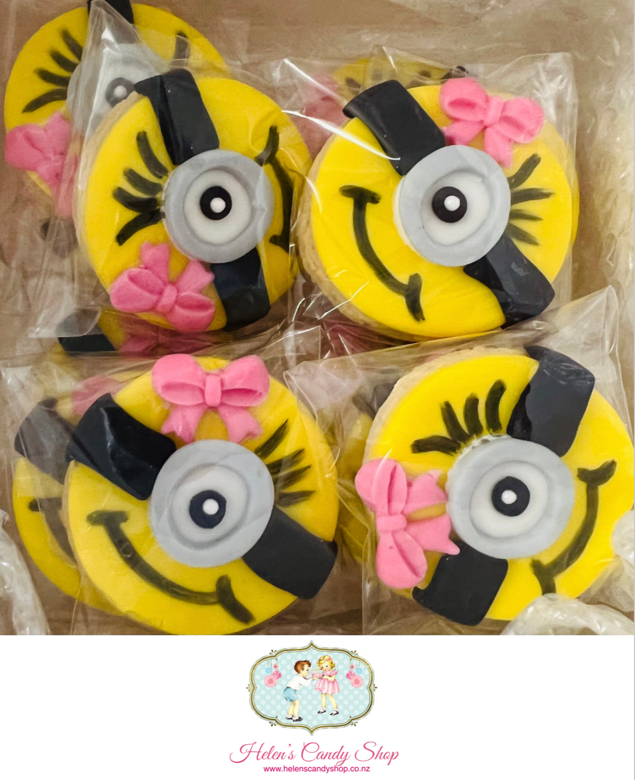 Customised Vanilla Sugar Cookies Individually Wrapped