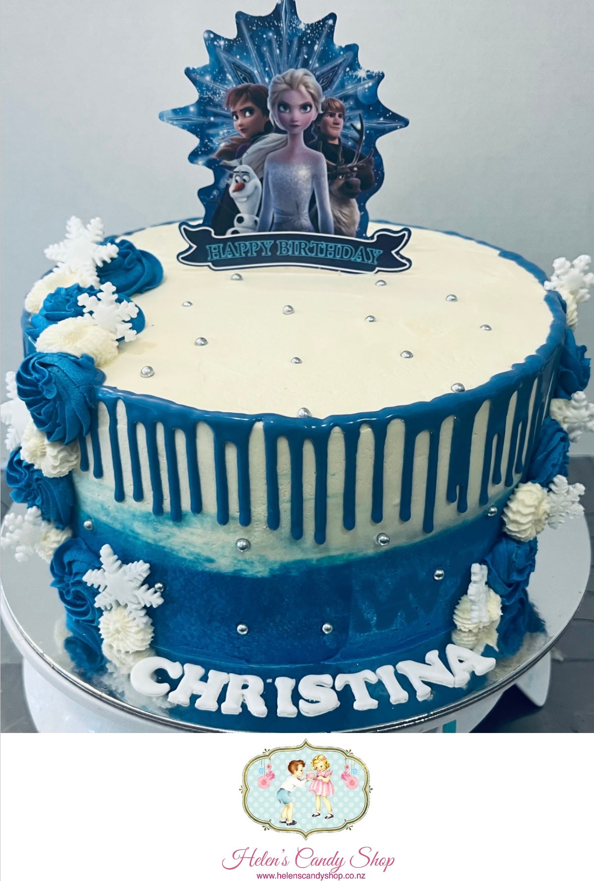 Princess, Barbie & Frozen Themed Celebration Cake
