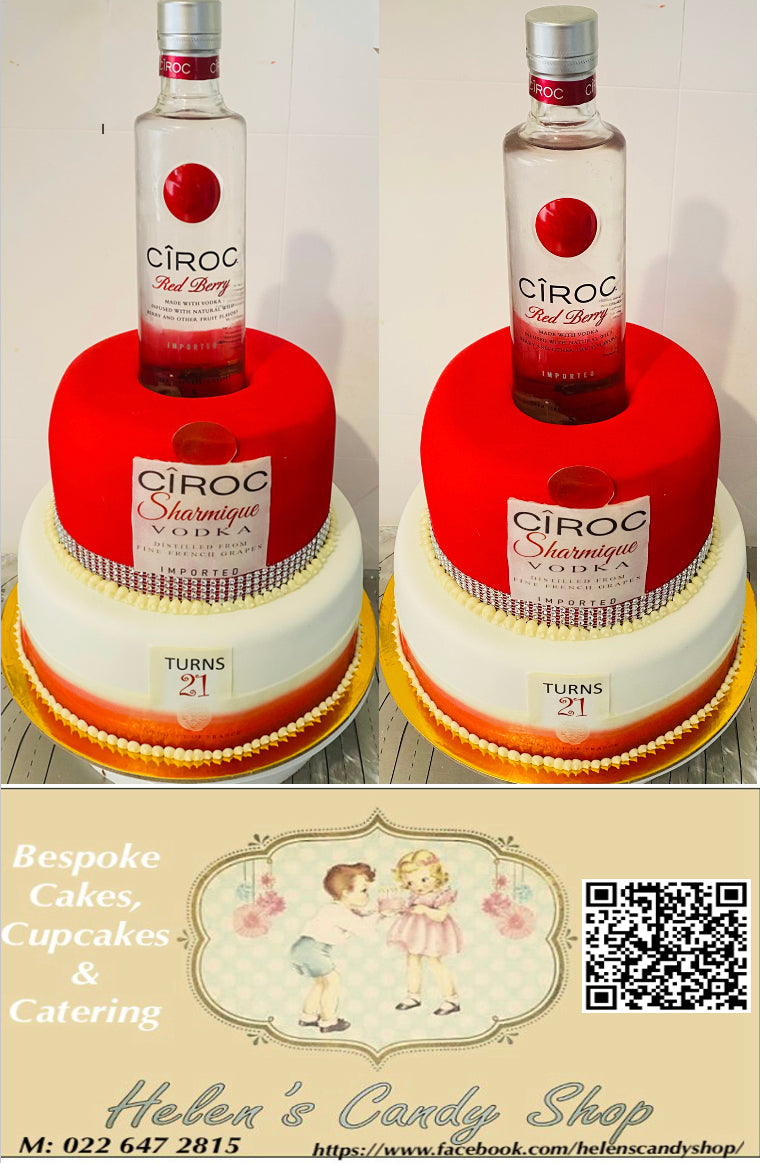 Liquor, Sports, Beer & Bandana Themed Celebration Cakes
