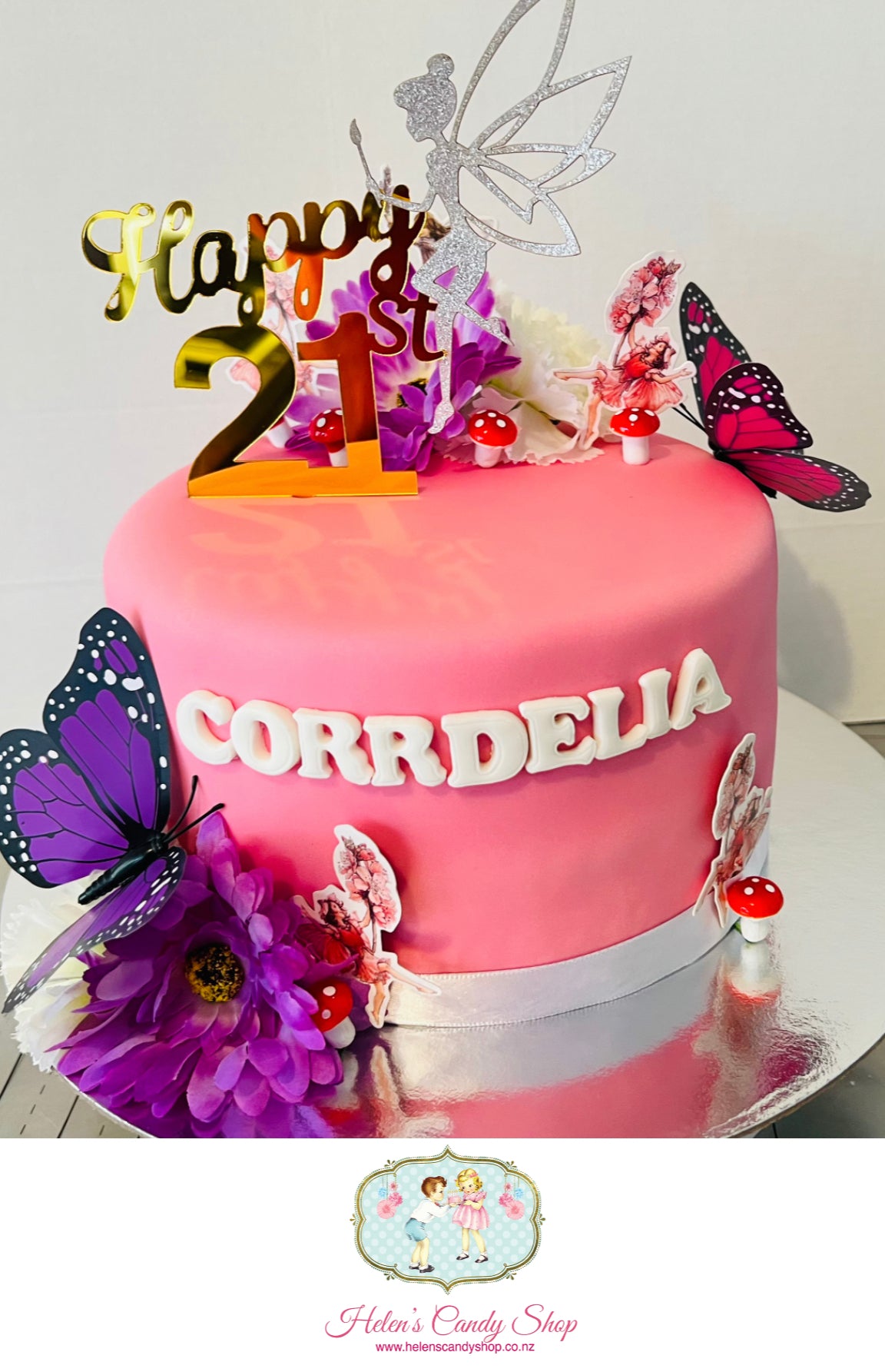 Make-up, Handbag, Crown & Book Celebration Cake