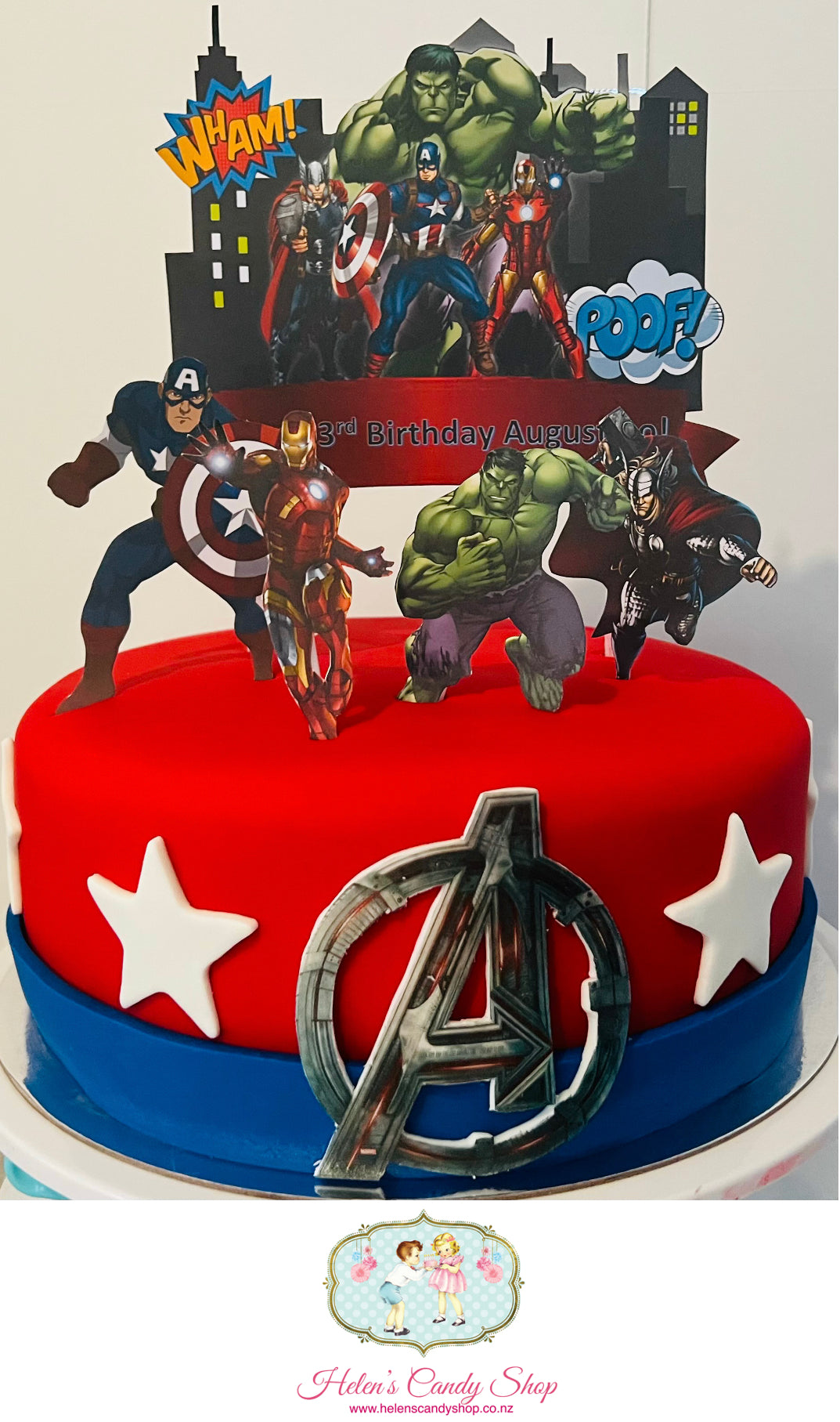 Super Hero & Outer Space Cake