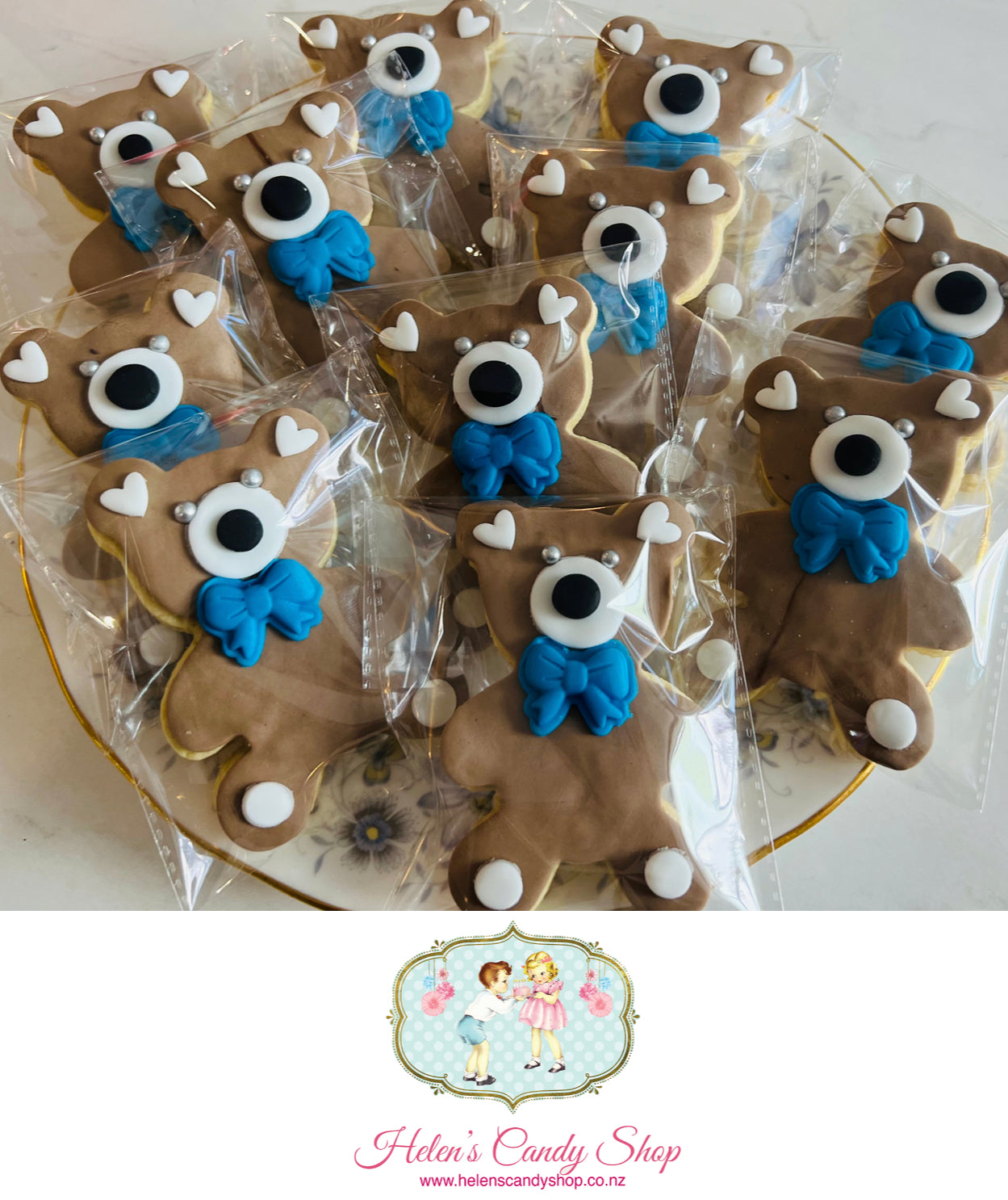 Customised Vanilla Sugar Cookies Individually Wrapped