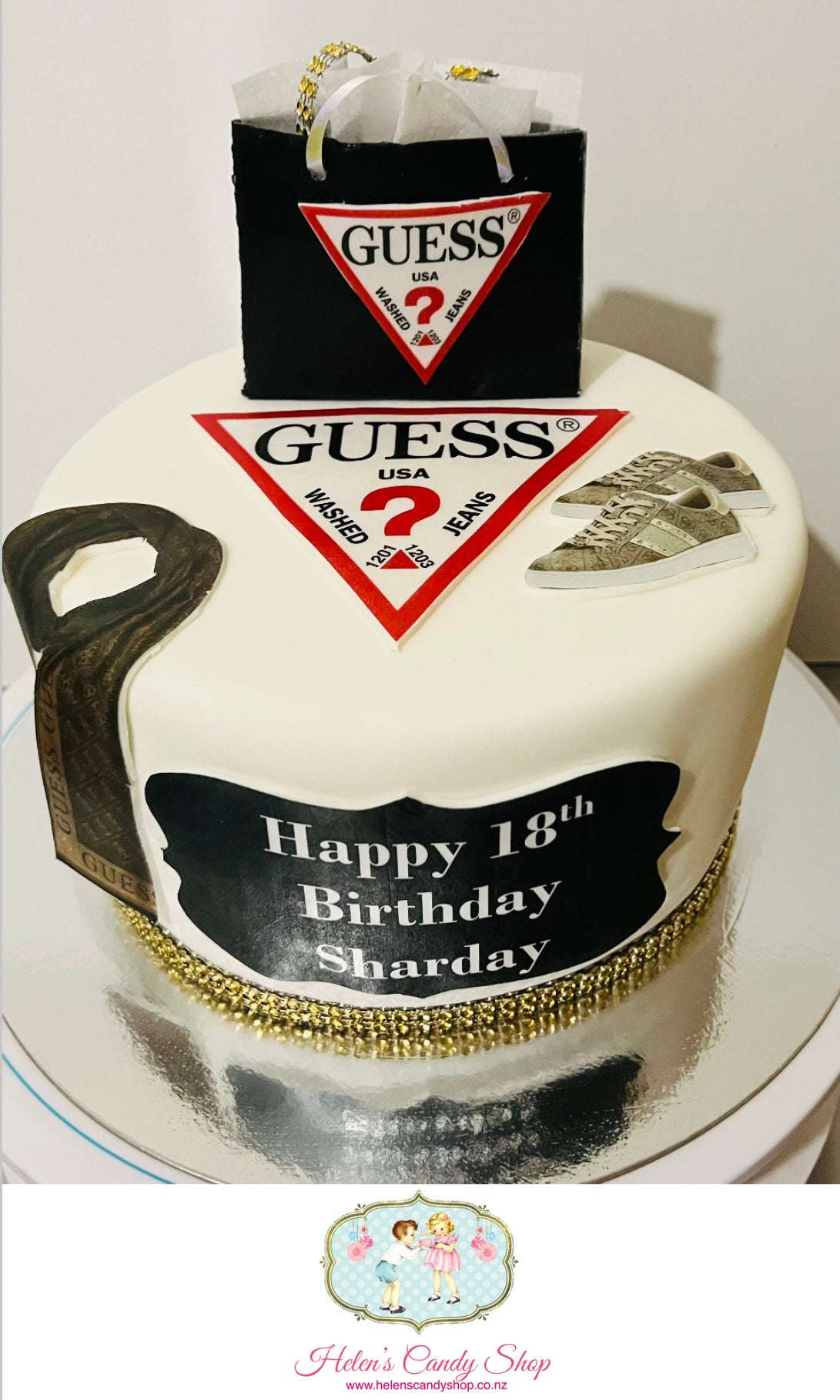 Make-up, Handbag, Crown & Book Celebration Cake