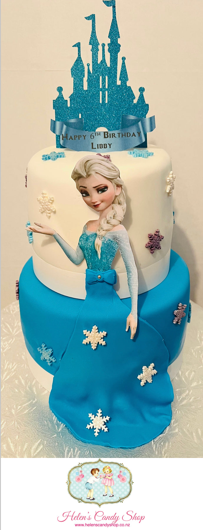 Princess, Barbie & Frozen Themed Celebration Cake