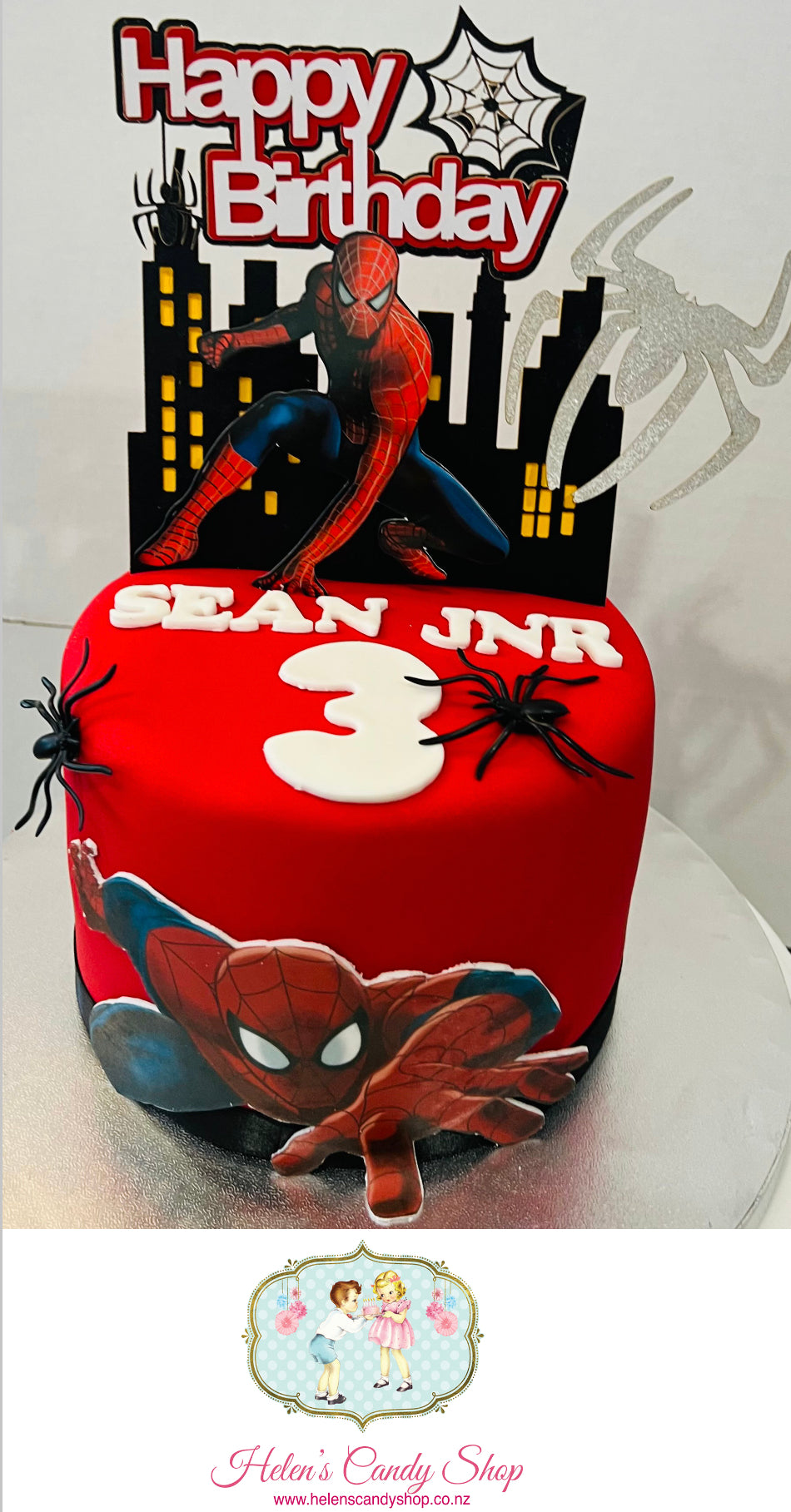 Spider-Man Themed Celebration Cake