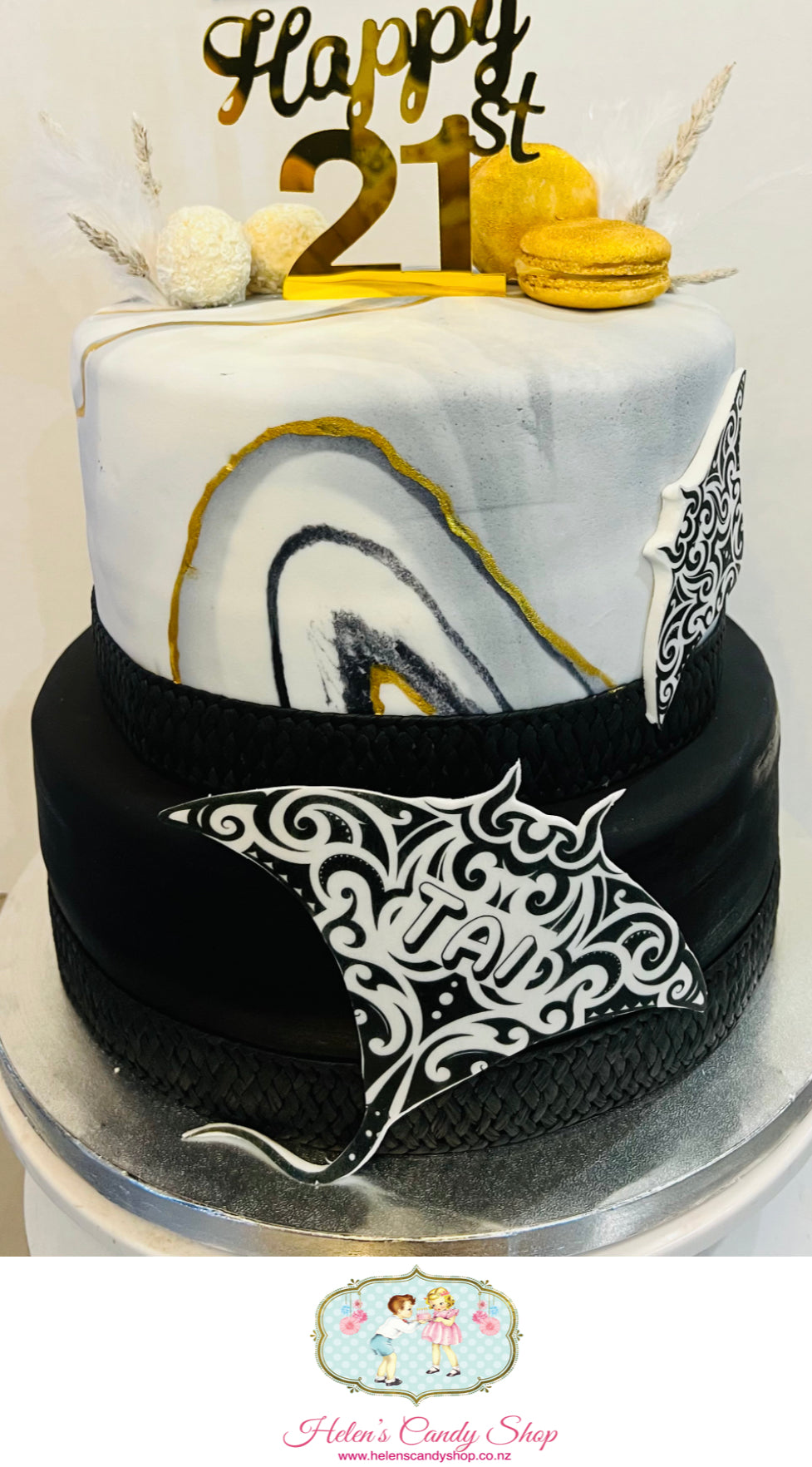Polynesian Themed Celebration Cake