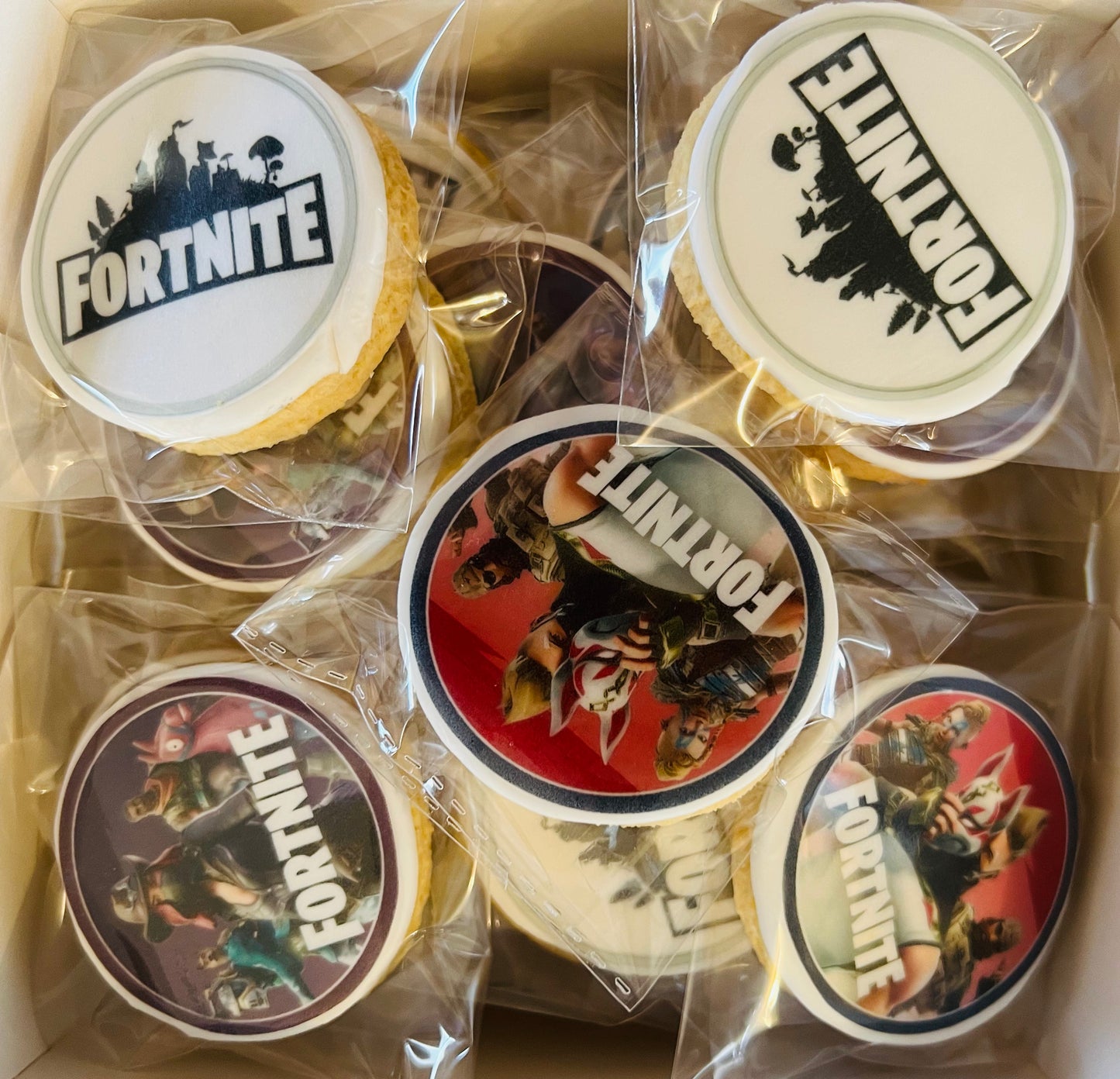Customised Vanilla Sugar Cookies Individually Wrapped