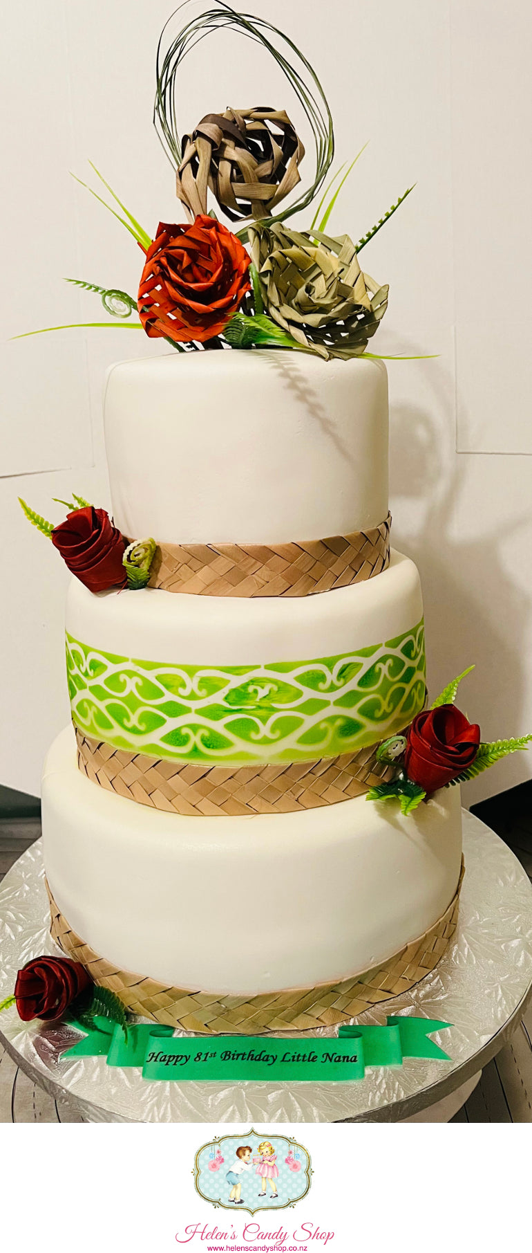 Polynesian Themed Celebration Cake