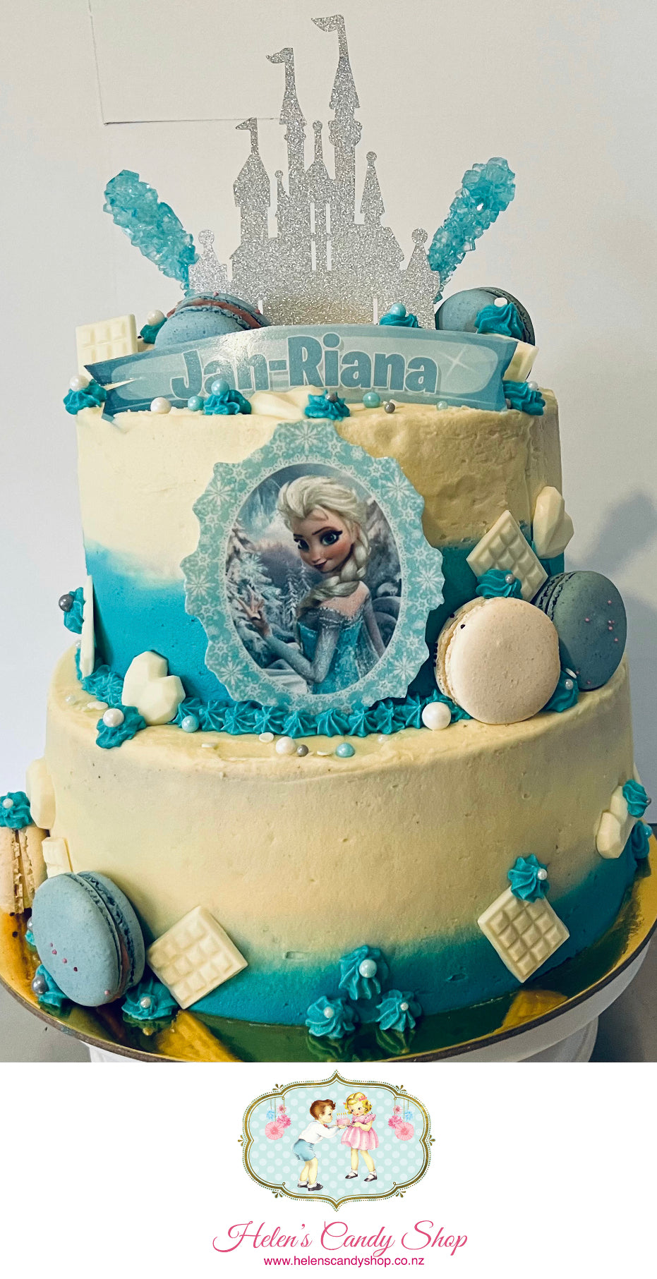 Princess, Barbie & Frozen Themed Celebration Cake