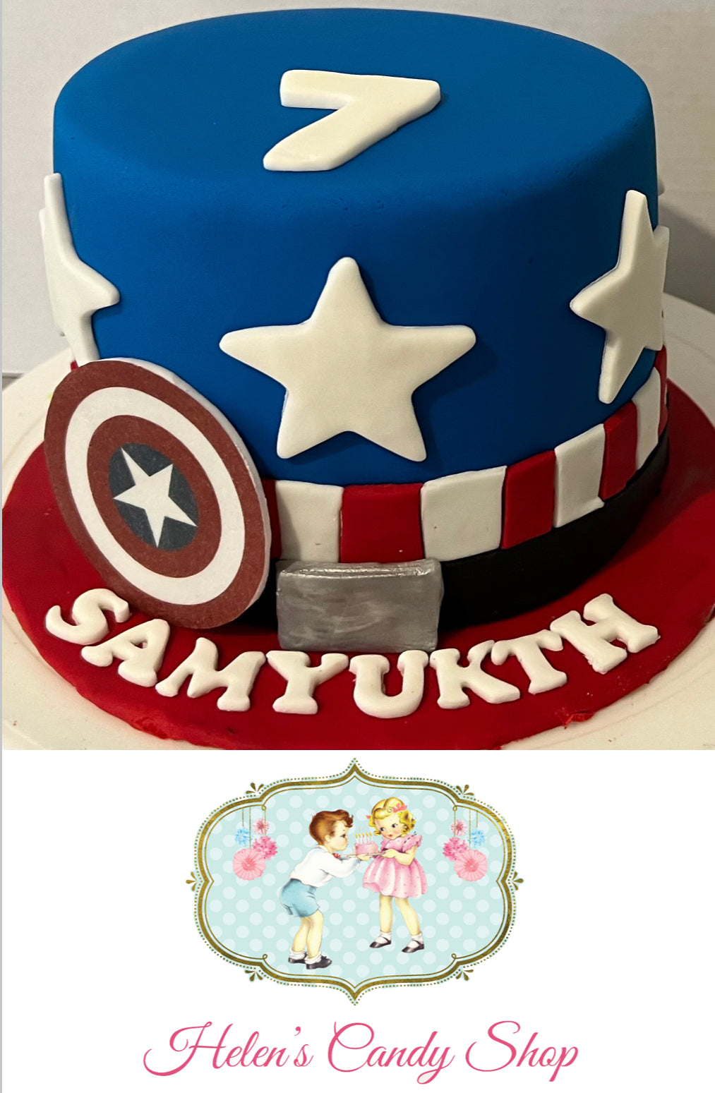 Super Hero & Outer Space Cake