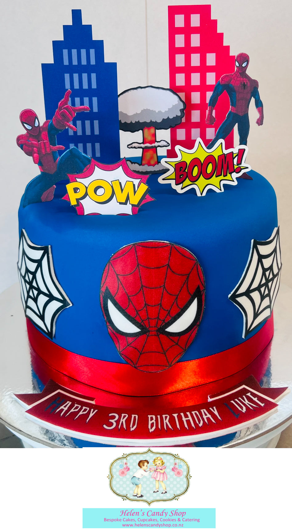 Spider-Man Themed Celebration Cake
