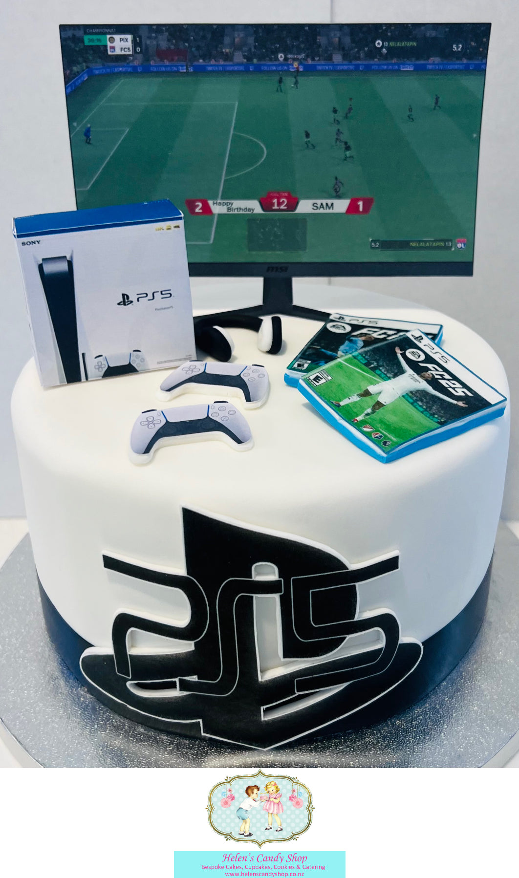 PC & PS Games Themed Celebration Cake