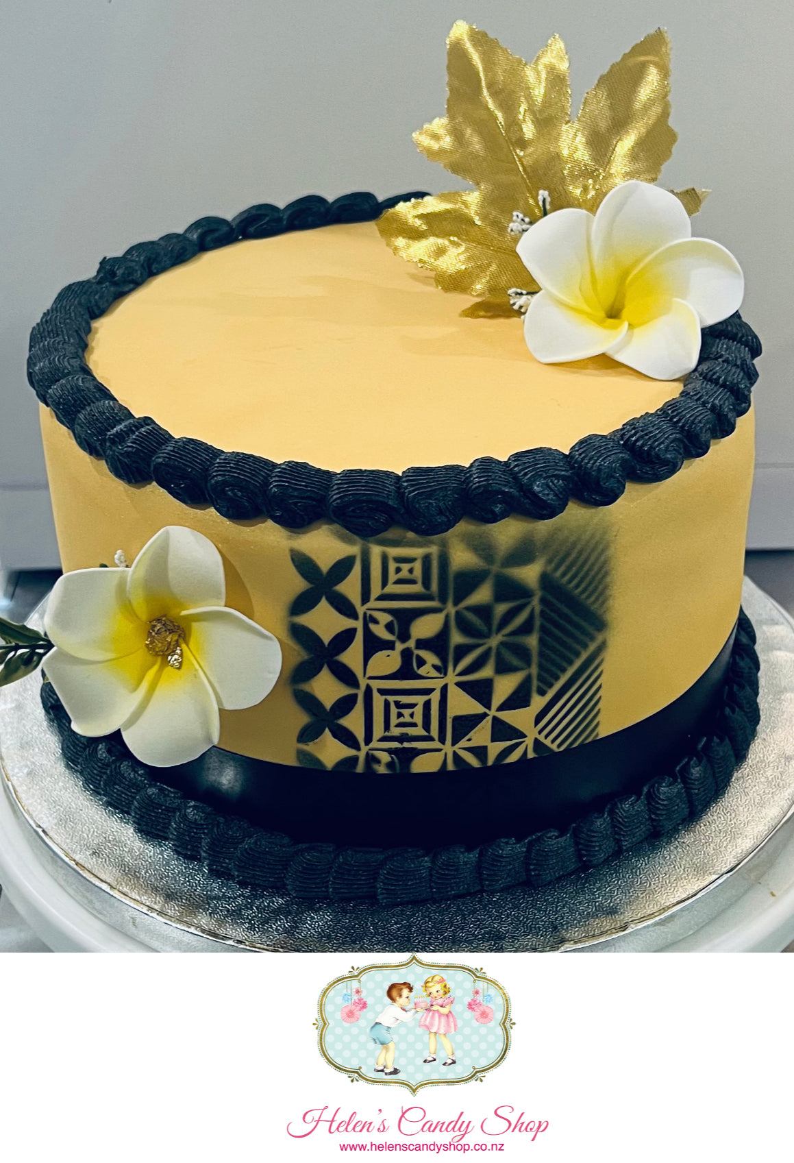 Polynesian Themed Celebration Cake