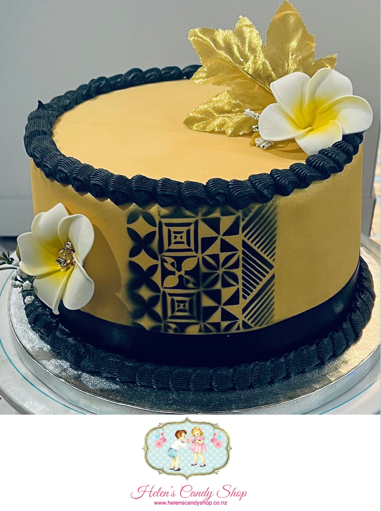 Polynesian Themed Celebration Cake