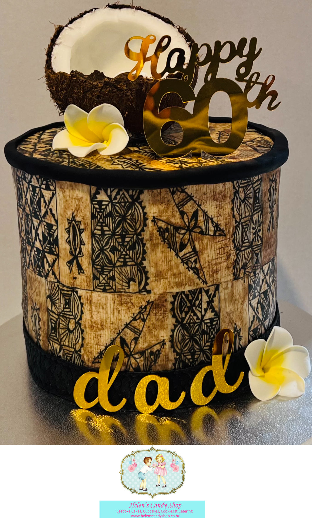 Polynesian Themed Celebration Cake