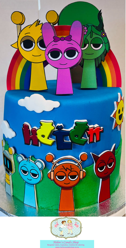 Disney , Cartoons & Movies Themed Celebration Cake