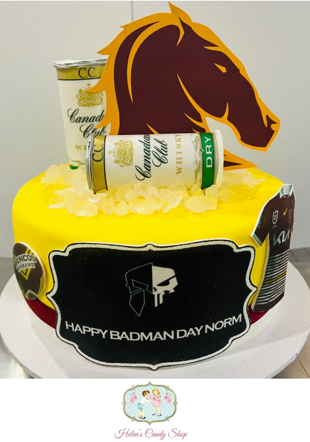 Liquor, Sports, Beer & Bandana Themed Celebration Cakes
