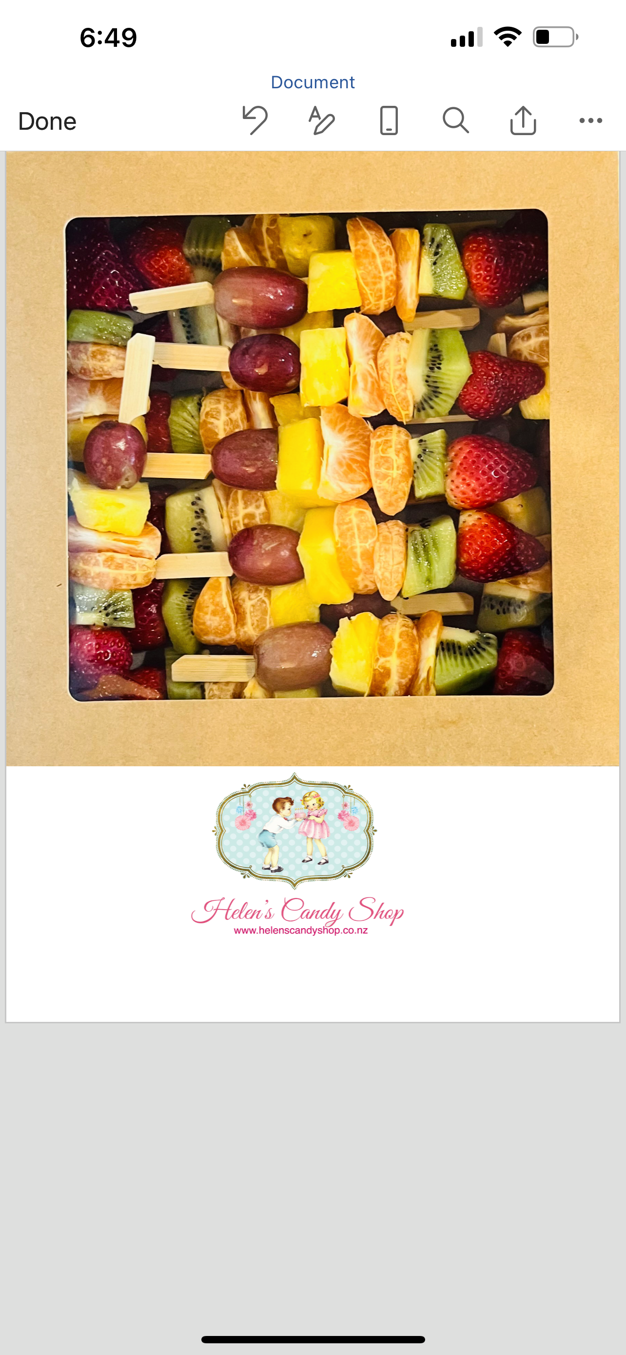 Seasonal Mini Fruit Kebab Catering Platter