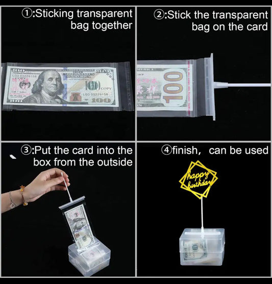 Money Box Cake Kit Topper