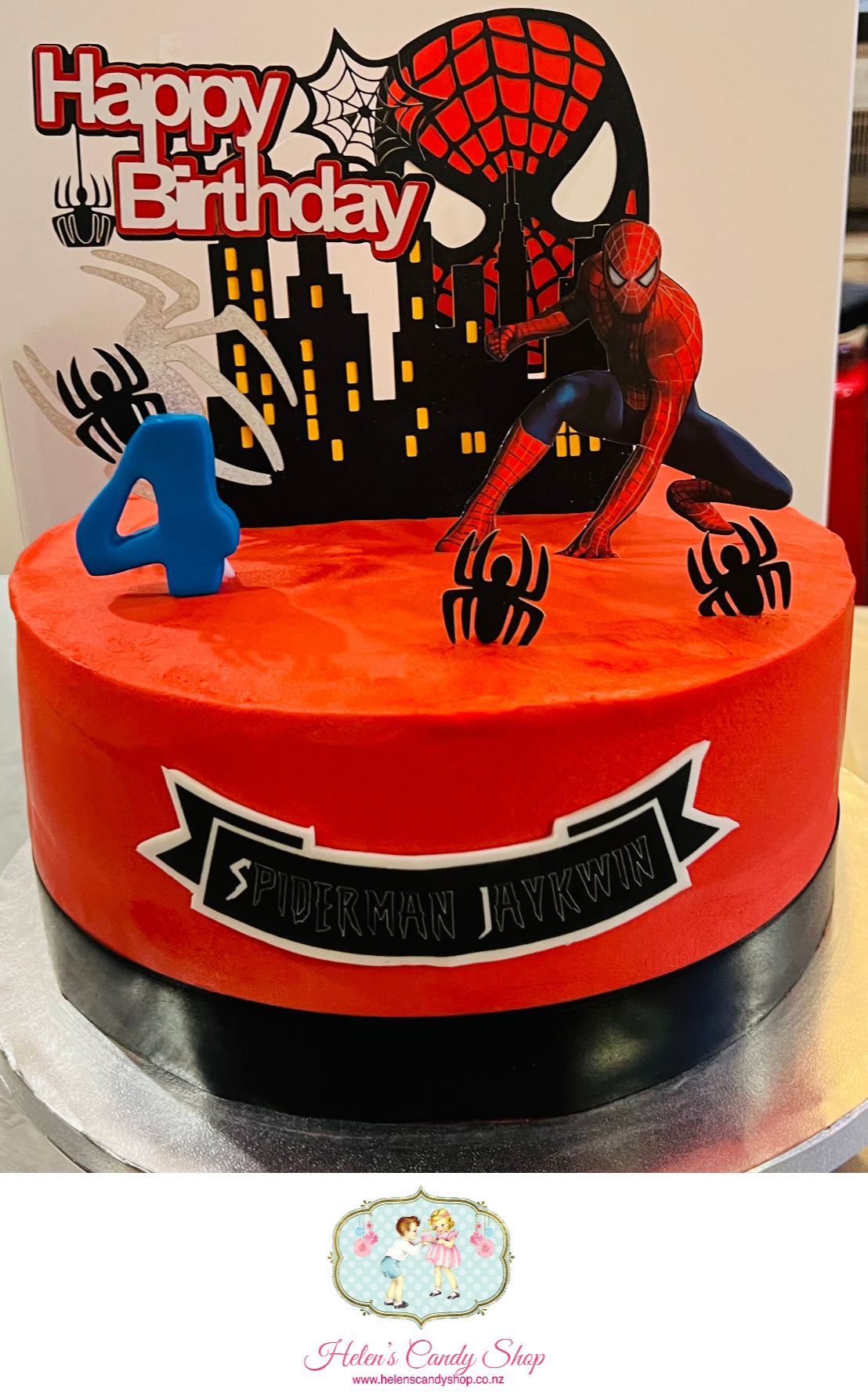 Spider-Man Themed Celebration Cake