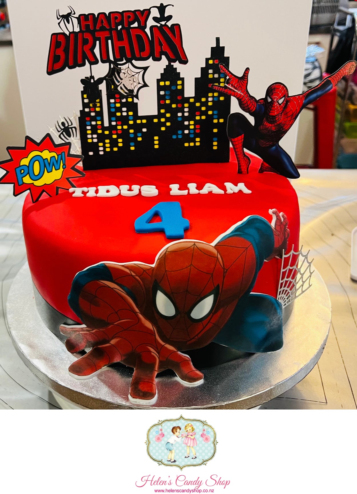 Spiderman Theme Cake – Hannah Bakes