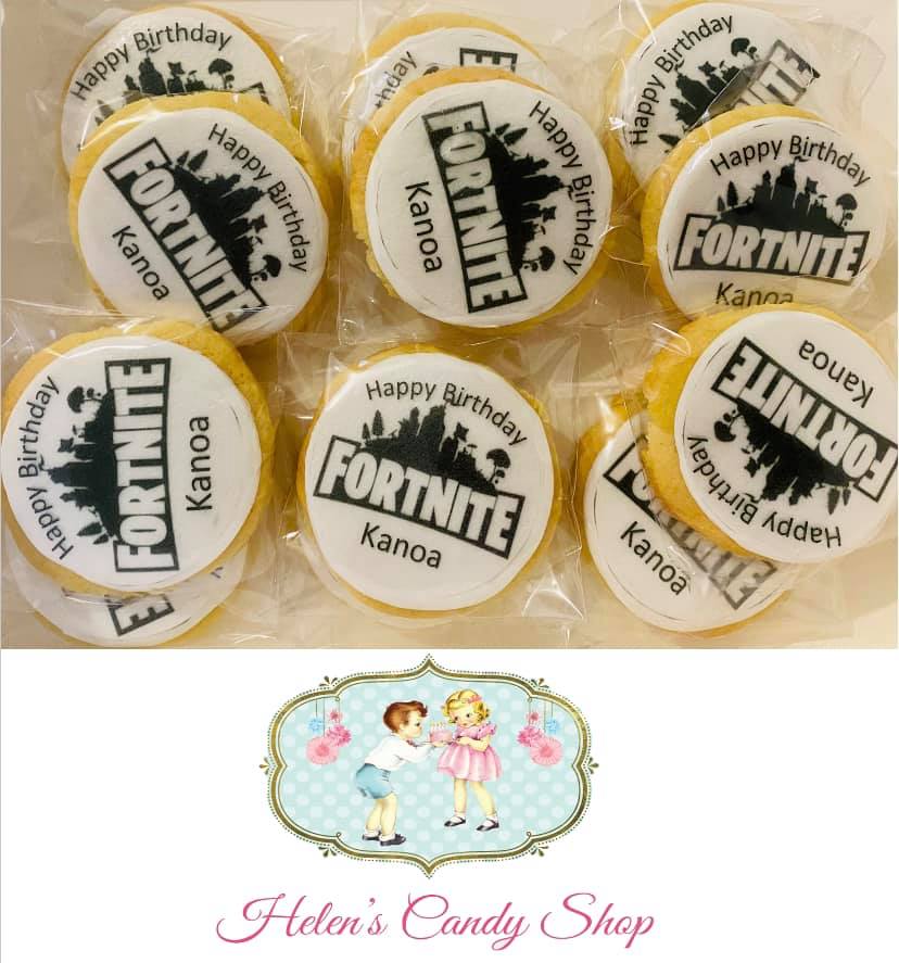 Customised Vanilla Sugar Cookies Individually Wrapped